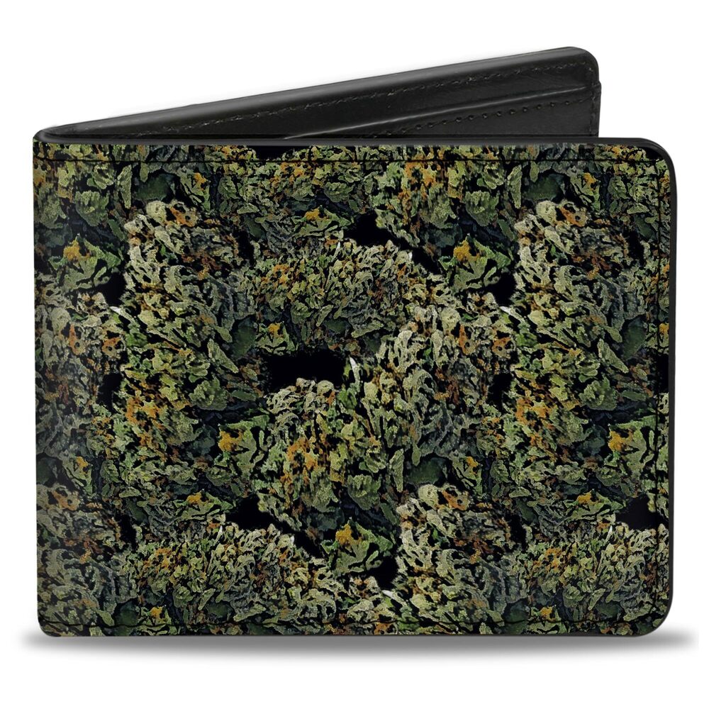 1000 Wallet, Bifold, Nuggets Stacked, Vegan Leather, Weed, 4.0" x 3.5"